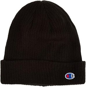 Champion Unisex Adults Logo Cuff Beanie Hat, Black/Red/Blue