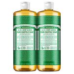 Dr Bronner's Organic Almond Castile Liquid Soap, 946 ml - Pack of 2