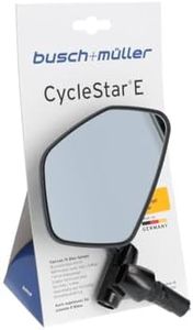 Busch & Müller Unisex – Erwachsene Star Fahrradspiegel, Schwarz, 14.5-18.5mm