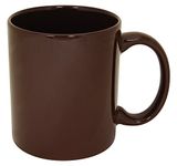 Funny Guy Mugs Plain Brown Ceramic Coffee Mug, Brown, 11-Ounce