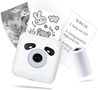 LFPERT Sticker Printer, TP6S Print Pods Mini Printer, Portable Bluetooth Sticker Maker Machine, Inkless Thermal Pocket Printers for Photos, Study Graphics, Notes, Journal, DIY & Gift Blessings -White
