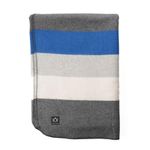 Arcturus Mt. Rainier Wool Blanket - Over 4 Pounds Warm, Heavy, Washable, Large | Great for Camping, Outdoors, Survival & Emergency Kits (White Blue Gray)
