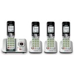 VTech CS6529-4 DECT 6.0 Phone Answering System with Caller ID/Call Waiting, 4 Cordless Handsets, Silver/Black