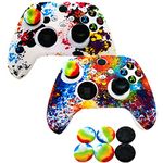 2pcs Silicone Skin Grip Cover for Xbox Series X/S Controller,Rubber Protector for Xbox Series X/S (6pcs Thumb Joystick Grips) (Series X/S-1)