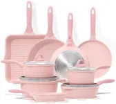 JEETEE Pink Pots and Pans Set Nonst