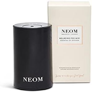 NEOM – Portable Wellbeing Pod Mini Essential Oil Diffuser Black | Rechargeable USB & Waterless | Aromatherapy Oil Diffuser for Small Space | Gift | Mother's Day