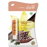 Iba Pure lips Moisture Rich Lip Balm - Cocoa Vanilla 4.5 g | For Pigmented Dry Damaged & Chapped Lips | Enriched with Cocoa Butter Shea Butter l Glossy Finish| 100% Natural | Halal Certified & Vegan