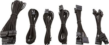 Corsair CP-8920202 SF Series Premium PSU Cable Kit Individually Sleeved Black Power Supply