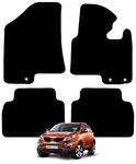 Kia Sportage 2010 to 2016 4 Piece Set with 3 Fixing Holes Car Mats UK-Made Tailored Fit Carpet Floor Mats Full Coverage Compatible Accessory Black Trim