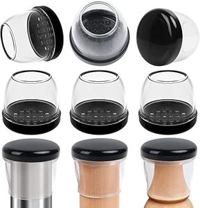 Ezprotekt 24 Pcs Chair Sliders for Carpet, Chair Glides for Carpet, Round Carpet Teflon Furniture Pads, Chair Leg Protectors Caps for Carpet, Furniture Sliders for Table (XL Fit: 1.4"-1.65")