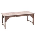 Outsunny 45" Wooden Garden Bench for Outdoors, Patio Double Park Bench with Slatted Seat, Front Porch Backless Bench for Garden, Backyard, Poolside, Balcony, Natural