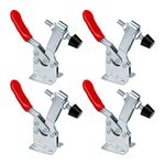 Toggle Clamps Quick Release GH-201-B Anti-slip Horizontal Clamp Heavy Duty with 198Lbs Holding Capacity 4 Pack