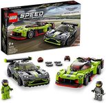 LEGO Speed Champions Aston Martin Valkyrie AMR Pro and Aston Martin Vantage GT3 76910 2 Race Car Toy Models, Collectible Set