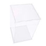 Prettyia Clear Acrylic Display Case Dustproof Model Figures Protection Box 15x15x25cm