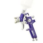 ORAZIO Mini Paint Spray Gun HVLP Gravity Feed 0.5mm Copper Nozzle 100CC Aluminum Paint Sprayer for Car Auto Furniture Fence Surface Coating Decorating Air Compressor Tool 22145605