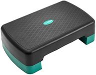 Yes4All Aerobic Exercise Step Platform with Adjustable Risers for Home Gym Fitness Workout