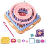 Ayasee Weaving Loom Kit, Flower Knitting Loom Kit, Frame Looms, Knitting Wool, Round/Square Knitting Looms Craft Kit Multi Color (Flower Maker)