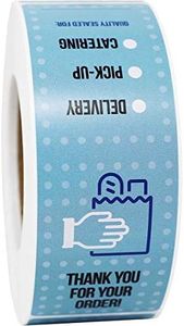 Quality Seal Labels for Delivery Pick Up Catering Food Safety Stickers 2.25" x 6.75" 500 Total Labels