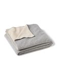 State Cashmere Reversible Throw Blanket 100% Cashmere Two Tone Double Side Oversized Travel Wrap • 60 X 50 inches