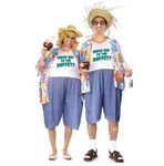 Fun World Men's Tacky Traveler Adult Costume, Multi, UNISEX - Men up to 6/200 lbs… Womne Size 4-14