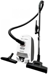Canister Vacuum - Johnny Vac Silenzio - HEPA Filtration - HEPA Bag - Wessel-Werk Turbo Air Nozzle - Telescopic Handle - Set of Brushes