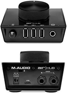 M-Audio AIR|HUB - USB Audio Interface with 3 Port Hub and Recording Software from MPC Beats Included