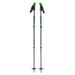 Black Diamond Traverse 3 Ski Poles Green/Black - Robust Compact Aluminium Touring Ski Poles Size 125 cm - Colour Green