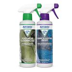 Nikwax Footwear Cleaning Gel Spray Fabric & Leather Proof Spray Double Pack