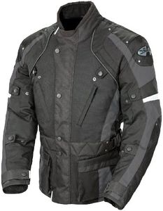 Joe Rocket Ballistic Revolution Men's Textile Riding Jacket XXX-Large Black/Grey