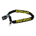 Stoplock Heavy Duty Motorcycle Lock W/Keys SS5275 - Anti-Theft Security 10 mm Chain 1.2 m Long - Resists Bolt Croppers , Yellow