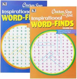 Kappa Chicken Soup for The Soul Word Finds Puzzle Book-8" x 5" Digest Size 2 Titles, Word Search Find Words Books for Adults Teens, Training Learning with Game, 2-Pack