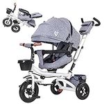 Baby Tricycle, 4-in-1 Folding Smart