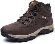 CC-Los Men's Waterproof Hiking Boots Lightweight & All Day Comfort Brown Size 9