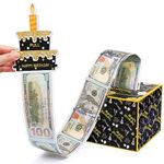 Meiidoshine Money Box with Pull Out Birthday Card and Bags - A Fun Way to Gift Cash for Birthdays