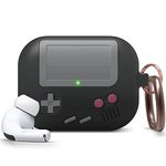 elago AW5 Airpods Pro Case, Classic Handheld Game Console Design Case with Keychain for AirPods Pro (Black)