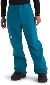 The North Face Men's Freedom Pant - Waterproof, Non-Insulated Snow Pants for Ski & Snowboard, Cargo Pockets, Ankle Gaiters, Dusk Blue, Medium Long