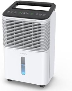 CONOPUPlus Deshumidificateur d air 16L/jour, Déshumidificateur de Chambre Ultra-silencieux, Contrôle Central Intelligent, Mode AUTO, Indicateur d'humidité, Minuterie 24H, Plus Puissant, Plus Efficace