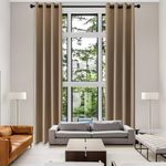 AZRMT Extra Long Curtains Blackout 52x240 Inches Long for High Living Room from Floor to Ceiling Tall Window Drapes 1 Panel 2 Story Loft (20FT) Brown