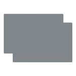 Silicone Counter Mats Set of 2 - Kitchen Countertop Protector, Heat Resistant, Non Slip, Thicker 1.3 MM, Extra Large (Dark Grey - 2 Pcs)