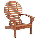 vidaXL Solid Acacia Wood Adirondack Chair Weather Resistant Durable Wooden Outdoor Garden Patio Balcony Seating Chairs Seats Furniture