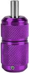 ATOMUS 25mm Tattoo Grips Tubes Self-lock Aluminum Alloy Tattoo Gun Grip Auto Self Locking Handle for Tattoo Machine Supply Body Art Tattoo Machine Parts Grips (Purple)