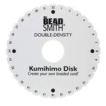 The Beadsmith Round Kumihimo Disk, 6 inch Diameter, 0.75” (20mm) Thick Double Dense Foam, Jewelry Tools for Braiding, 1 disks