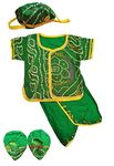 Gilli Shopee Newborn Baby Boys & Baby Girls Unisex Jamna full length Dress | Jamna Suit Set For Newborn Baby 0-3 Months | Born Baby Clothes 0-3 Months, New Born Baby Function Dress (Green)