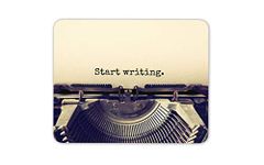 Start Writing Typewriter Mouse Mat Pad - Student Author Fun Gift Computer #14180