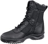 Rothco 8'' Forced Entry Side Zip Tact Combat Boots, Black, 7