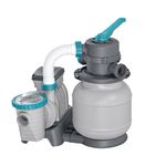 Bestway Pool Sand Filter, 1.600 gal, Compatible with Filter Balls, Sand Filter Pump for Above Ground Pools