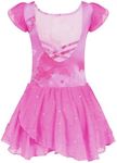 Arshiner Girls Ruffle Sleeve Ballet Leotard Dance Dress Outfit with Shiny Skirt