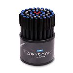 Pentonic 0.7mm Ball Point Pen Tumbler Pack | Black Body | Blue, Black & Red Ink | Pack of 50 Pens