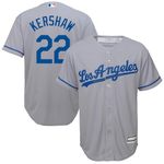 Clayton Kershaw Los Angeles Dodgers MLB Kids Youth 8-20 Grey Road Player Jersey, Grey, 8