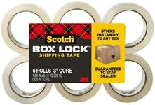 Scotch Box Lock Packaging Tape, 6 R